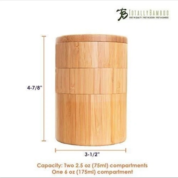 Bamboo Rotating Spice Rack - Picture 5 of 6